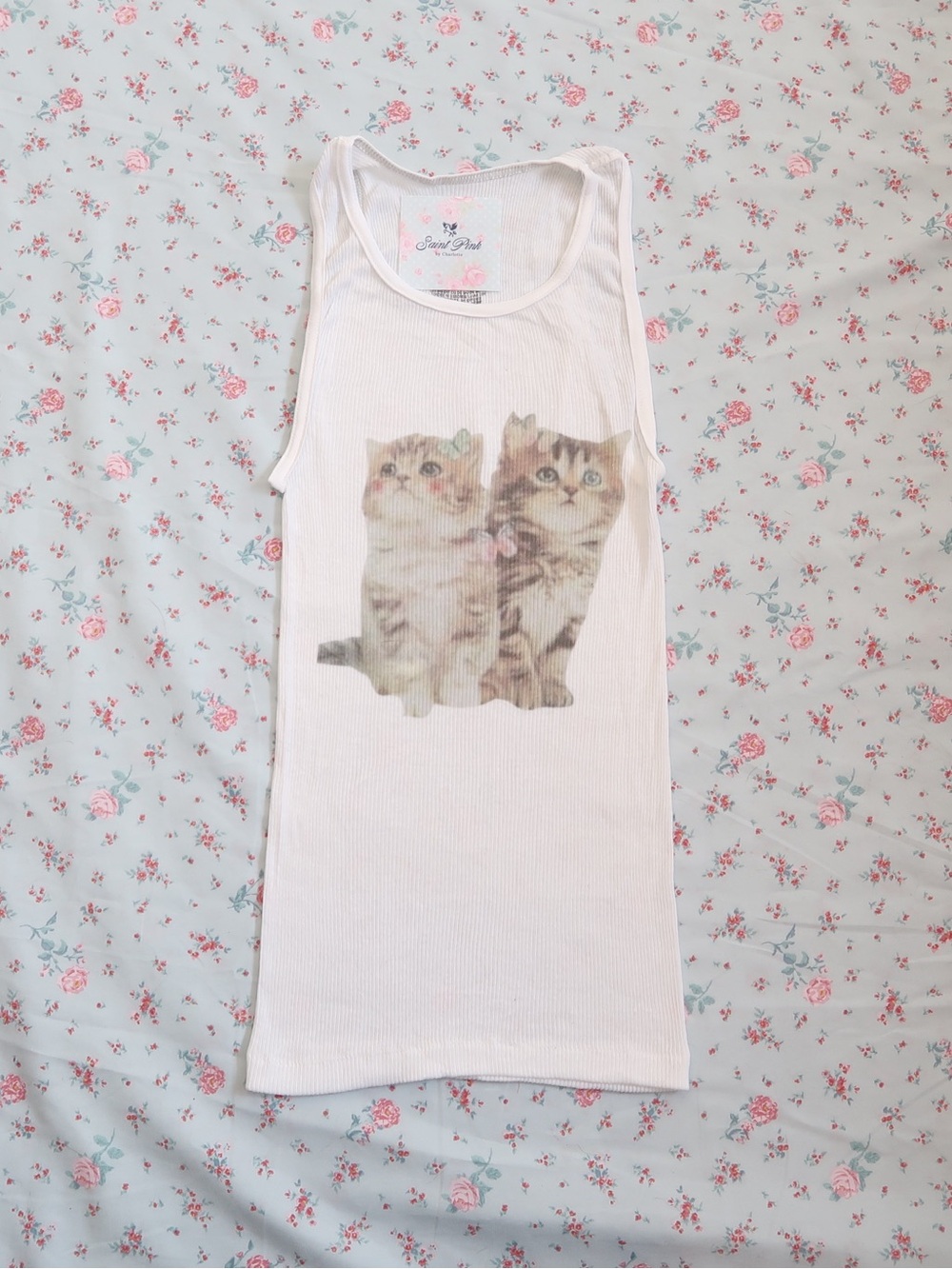 Y2k kitten 2000s tank top - Picture 2 of 4